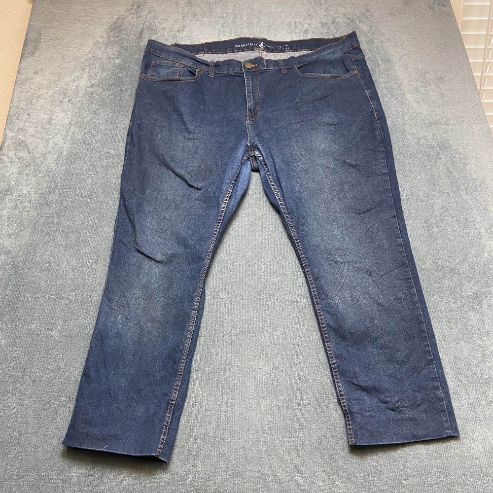 Beverly Hills Polo Club Jeans Mens 45x27 Blue Distressed Medium Wash 5 Pocket